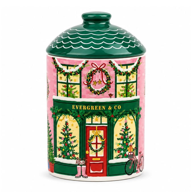  Christmas Ceramic Scented Candle 220g - Evergreen & Co 