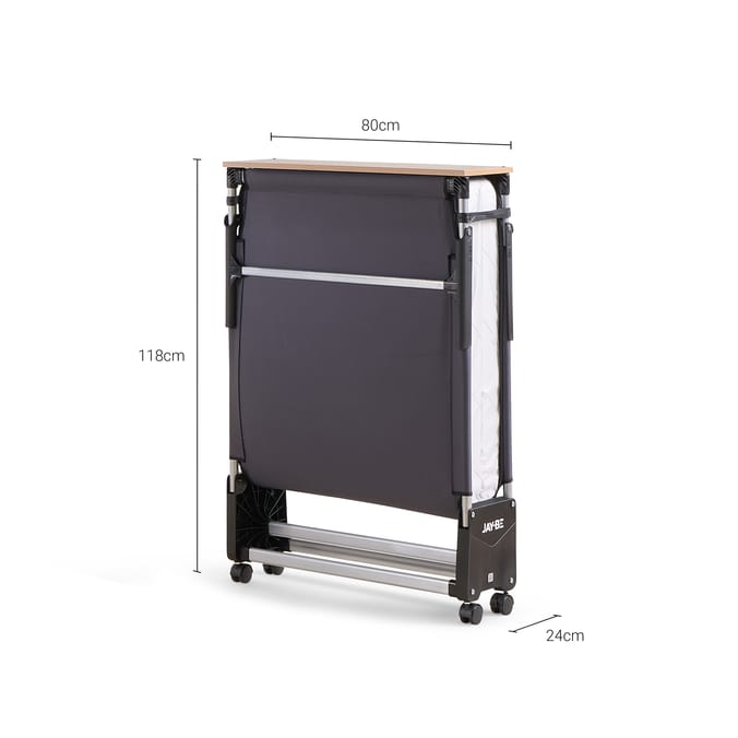 Jay-Be RE80 Rollaway Folding Bed with e-Fibre Mattress - Single