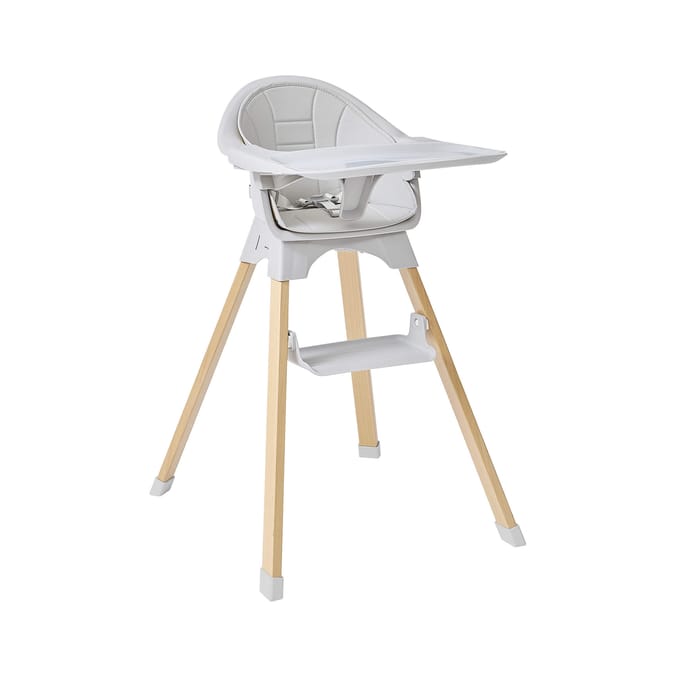 Liberty House Toys Kids High Chair – Grey and Beechwood