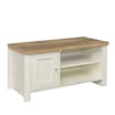 Birlea Highgate Small TV Unit - Cream & Oak Effect 