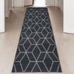 Essentials Maestro Geometric Runner - Grey 55 x 185cm