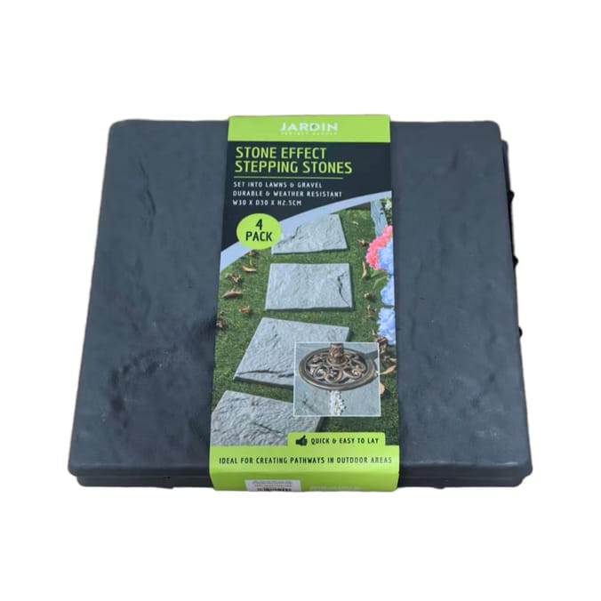 Jardin Stone Effect Stepping Stones 4 Pack