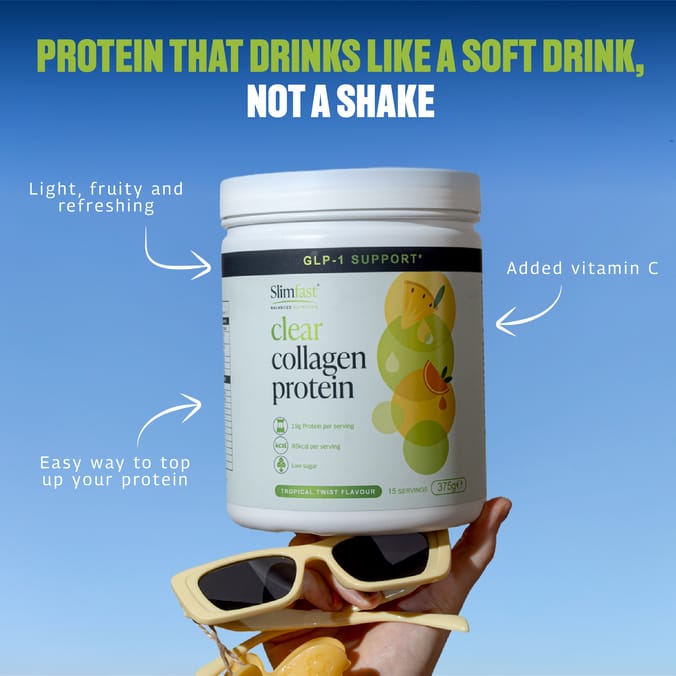 Slimfast Clear Collegen Protein 375g - Tropical