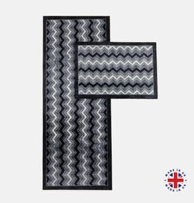 Aztec Charcoal Runner 50x120