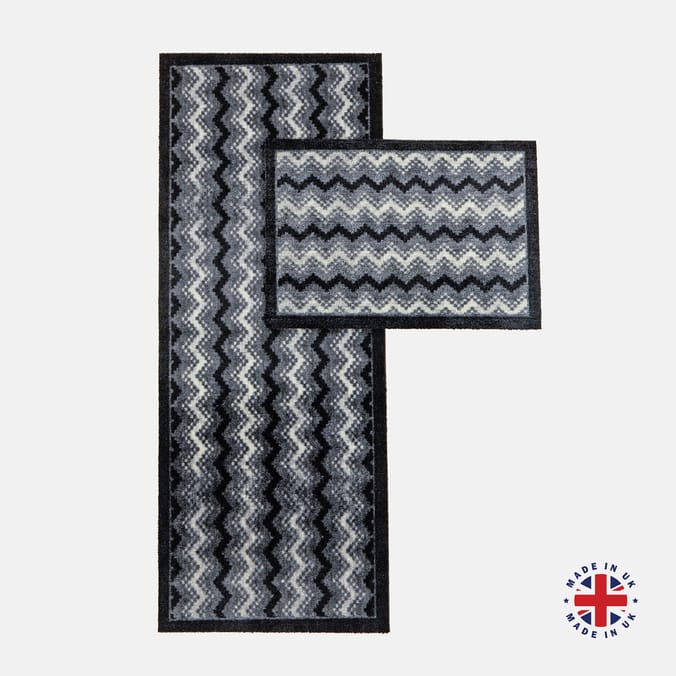 Aztec Charcoal Door Mat 40x60 