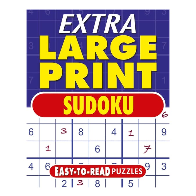 Extra Large Print Sudoku