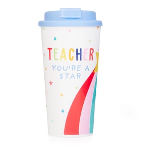 Thank You Teacher Take Out Mug - Blue