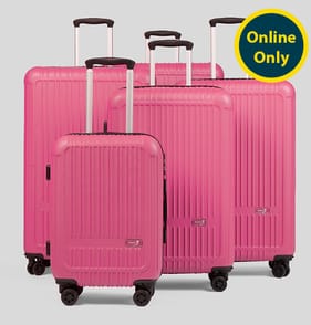 Super 5 Little Venice Hard Shell Suitcase Set of 5 - Pink