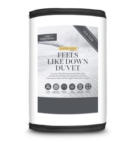 The Threadery 13.5 Tog Feels Like Down Duvet Super King