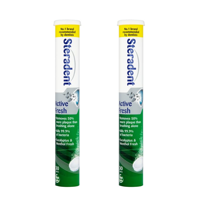 Steradent Active Fresh 30 Tablets x2