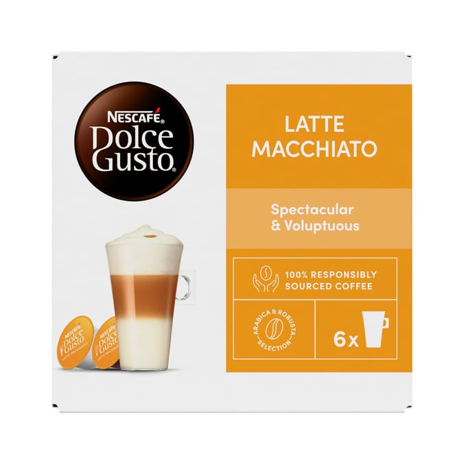 Nescafe Dolce Gusto Latte Macchiato Coffee Pods x12 137.4g