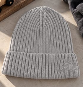Originals Kids Grey Ribbed Beanie - 6-9 Years