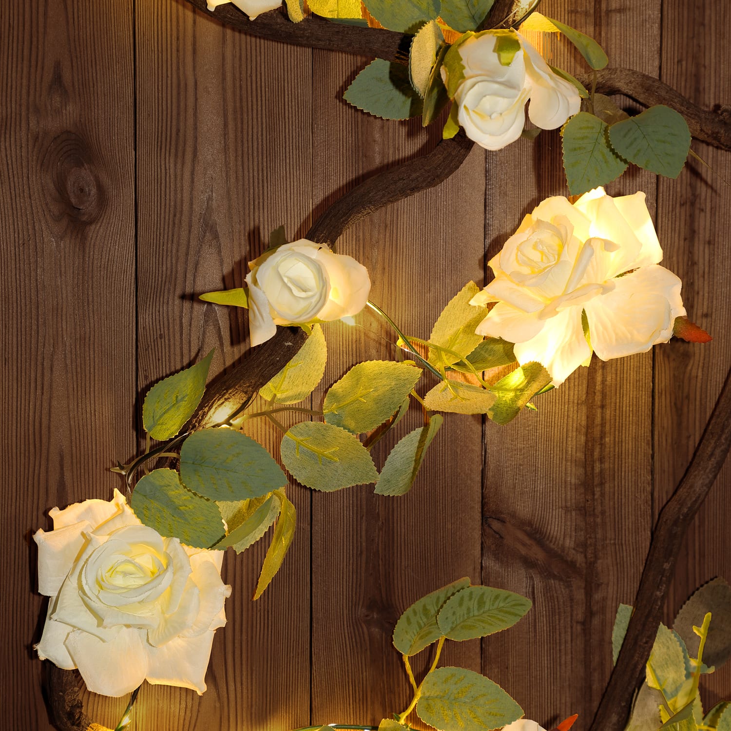 Firefly 20 Rose String Solar Lights Home Bargains