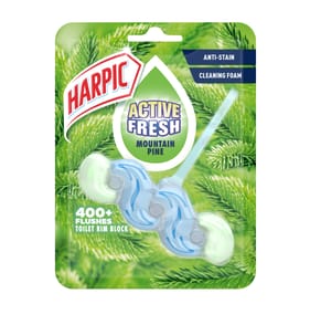 Harpic Active Fresh Mountain Pine Toilet Rim Block