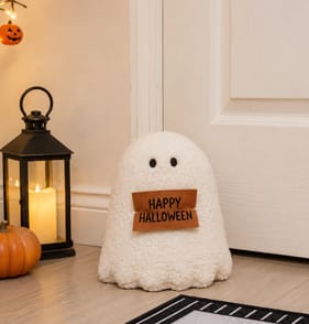 Hallow Scream Gary The Ghost Door Stop - Happy Halloween