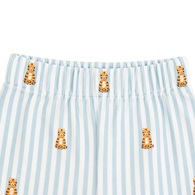Pure Baby Blue Stripe Tiger Pyjamas