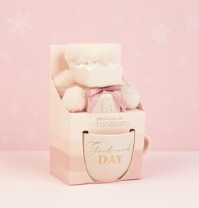 Snuggle Up Hot Water Bottle, Mug & Hot Chocolate Gift Set