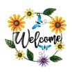  Jardin Metal Wall Art - Welcome Sunflower 