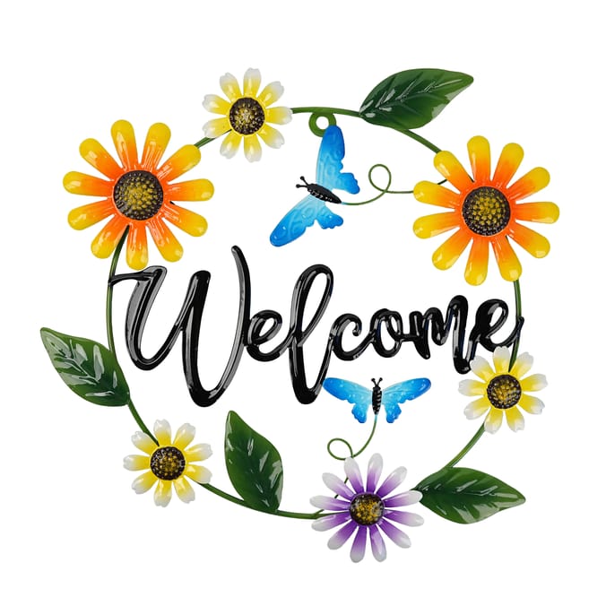 Jardin Metal Wall Art - Welcome Sunflower