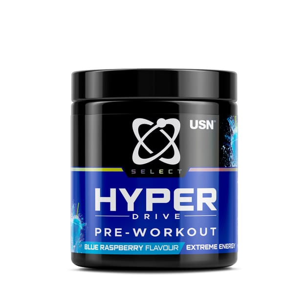 USN Select Hyper Drive PreWorkout 150g Blue Raspberry Home Bargains