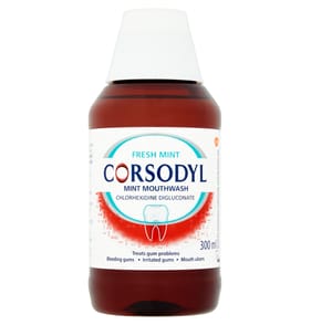 Corsodyl Antibacterial Mouthwash 300ml - Fresh Mint
