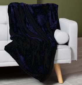 Home Collections Extra Large Super Soft Throw - Navy