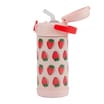 Printed Stainless Steel Pink Water Bottle 350ml - Strawberry