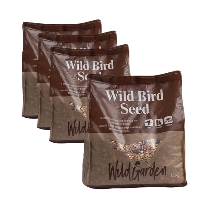 Wild Garden Wild Bird Seed 1.5kg x4 | Home Bargains