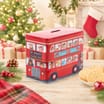 Christmas Teddy Bear Bus Shortbread Biscuit Tin 200g