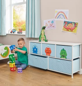 Liberty House Toys Kids Dinosaur 5 Drawer Storage Chest
