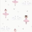 Ballerina Wallpaper 12461 - Cream/Pink