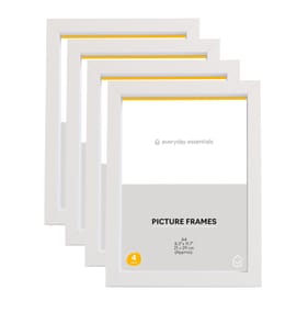 Everyday Essentials A4 Picture Frames 4 Pack - White