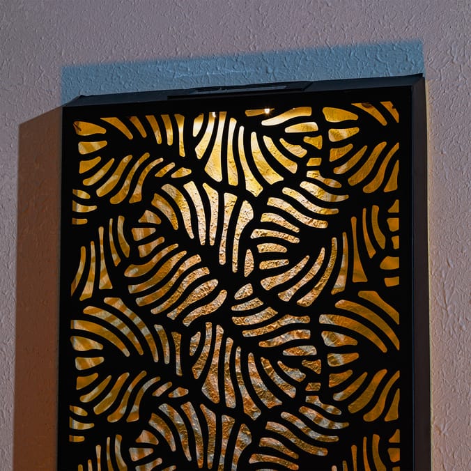 Firefly 55 LED Metal Wall Art Solar Light 100x 40cm - Extra Large