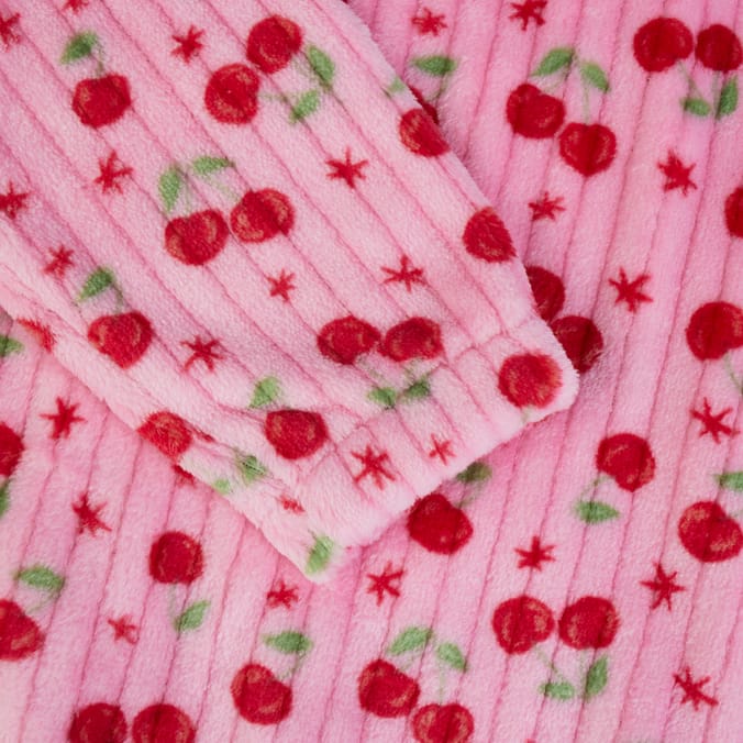Originals Ribbed Fleece Cherry Pyjamas