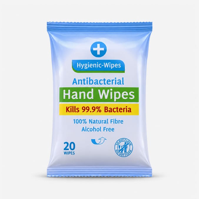 Hygienic Antibacterial Hand Wipes x36