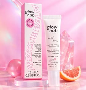 Glow Hub Grapefruit & Castor Oil Plumping Peptide Rescue Balm 15ml