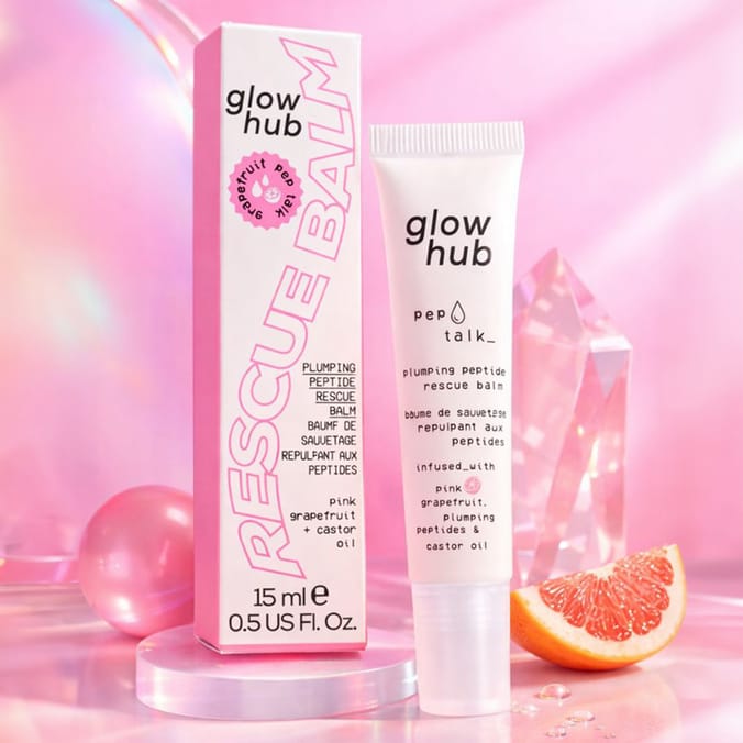 Glow Hub Grapefruit & Castor Oil Plumping Peptide Rescue Balm 15ml