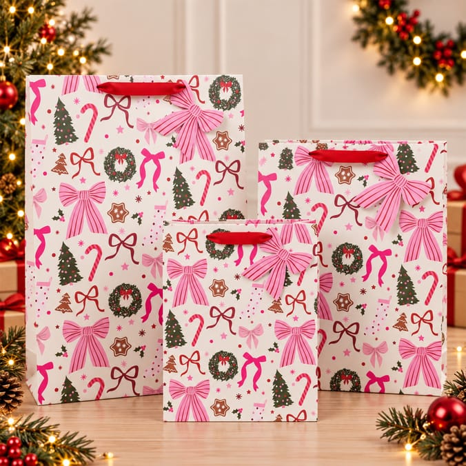 Festive Feeling Gift Bag Set - Bows