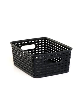 House Small Storage Basket - Black
