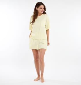 Originals Yellow Ribbed Pyjamas