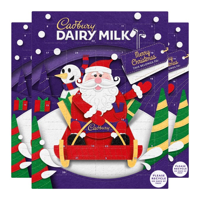 Cadbury Dairy Milk Advent Calendar 90g x3