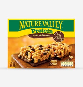 Nature Valley Protein Cereal Bars 4 x 40g - Peanut & Chocolate x8 Boxes