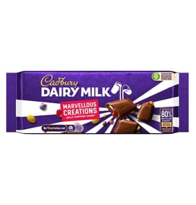 Cadbury Dairy Milk Marvellous Creations Jelly Popping Candy Chocolate Bar 160g
