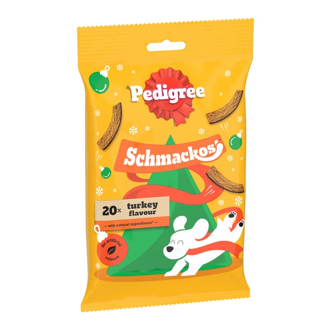 Pedigree Christmas Schmackos Turkey Strips 144g