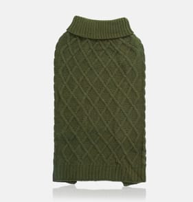 My Pets Cable Knit Jumper khaki - XL