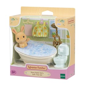  Sylvanian Families Sunny Rabbit Girl's Bath Time Set