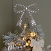 Winter's Tale Diamante Bow Christmas Tree Topper