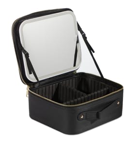 Portable Cosmetic Case with LED Mirror