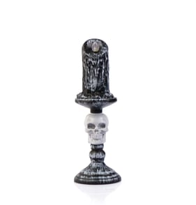 Hallow Scream LED Skull Candle