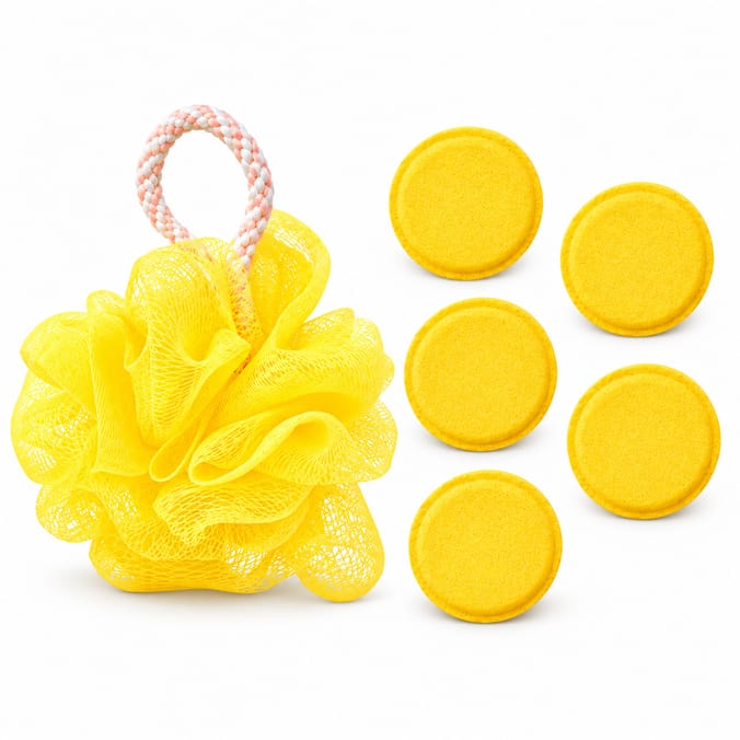 Skinnydip Shower Steamers and Loofah Tin Set - Pineapple